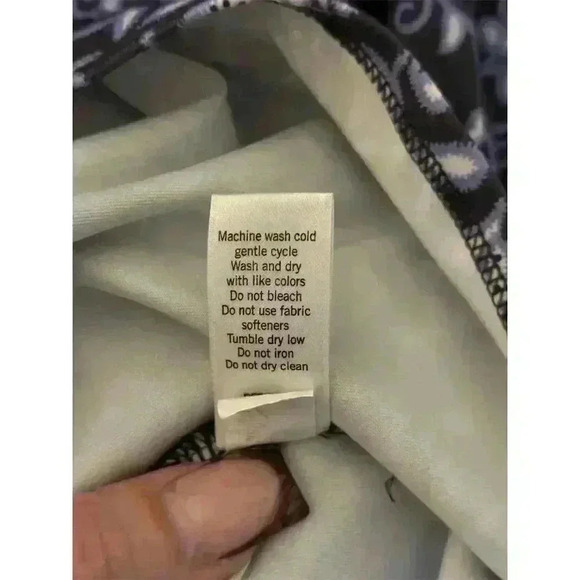 Athleta Women's XS Blue Floral Faux Wrap Knee Length Dress Casual - Picture 5 of 9